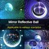 Silver Disco Reflective Ball KTV Bar Wedding Party  Disco Ball 360 ° Rotating Mirror Reflective Sphere