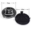 4Pcs 75mm Brabus Logo Car Emblem Wheel Center Hub Cap Accessories AMG Apple  For Mercedes Benz W204 GLA GLC CLA W205 W203 W206