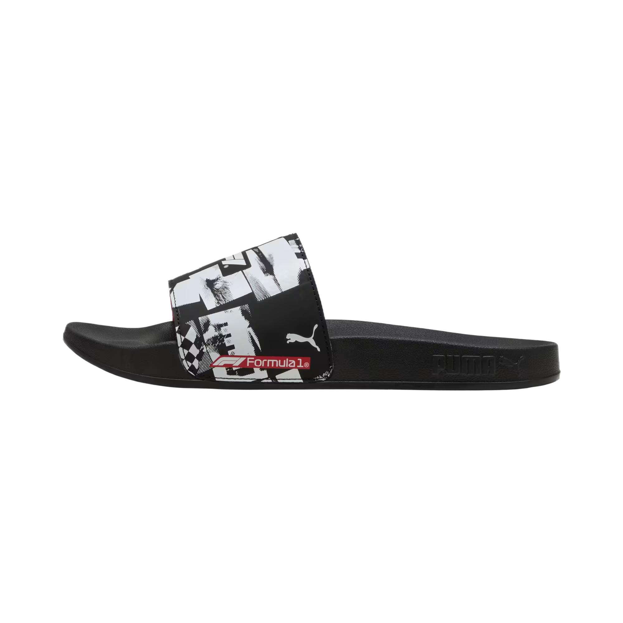 Puma F1 Fashion Versatile Comfortable Soft Slide Sandals Unisex Footwear Black 308659-01 42