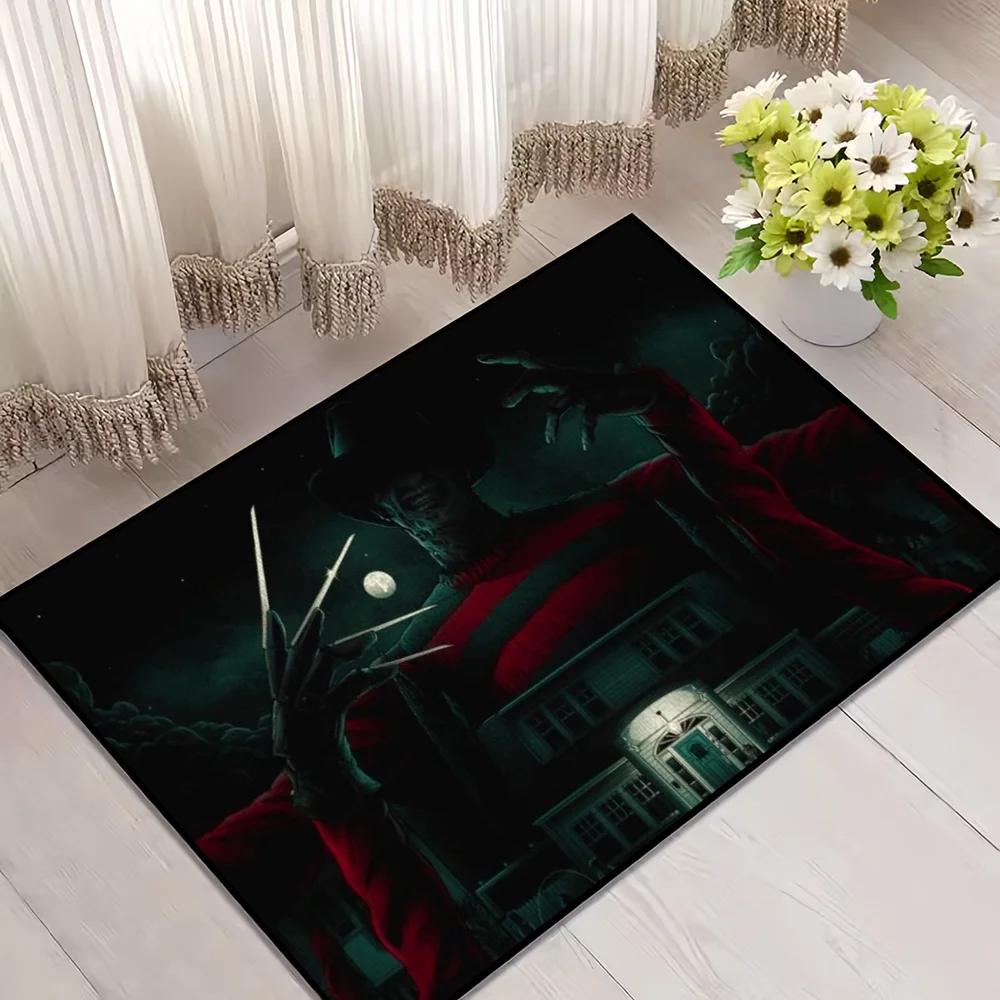 Film K-Krueger F-Freddy Horror Fußmatte Willkommen Eingang Balkon Badezimmer Boden Rutschfester Teppich Schlafzimmer Teppich Heimdekoration