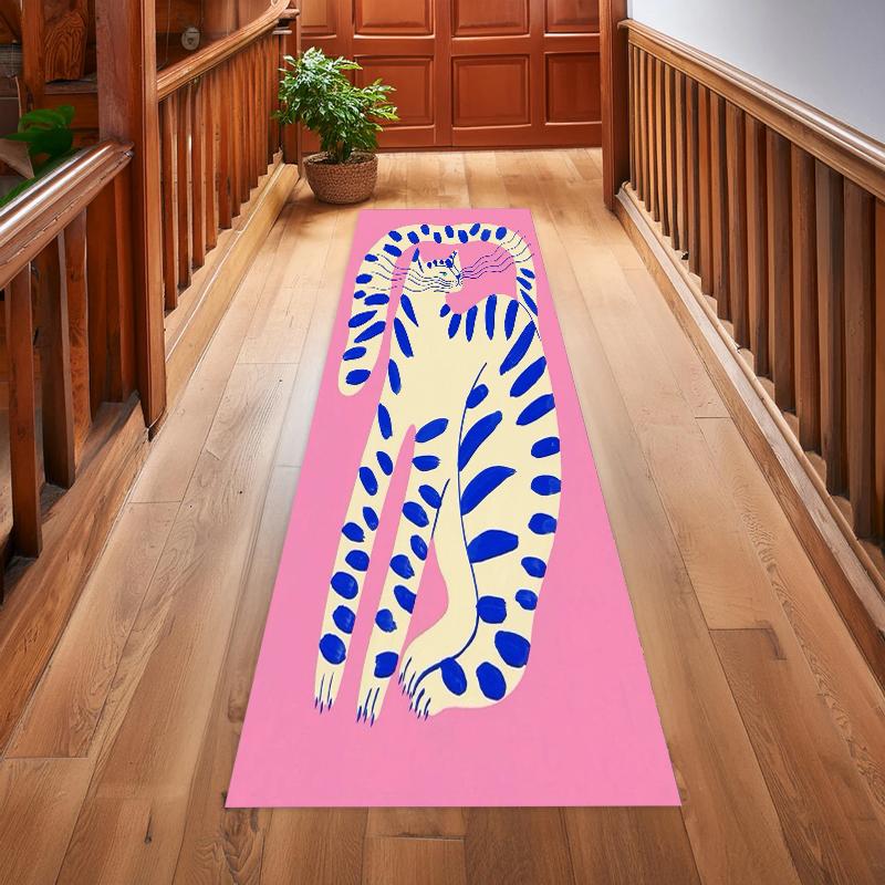 Modern Art Style Hallway Runner Floor Mat Rugs Carpets Home Decoration Non Slip Washable Area Rug Animal Pattern Bedroom Decor