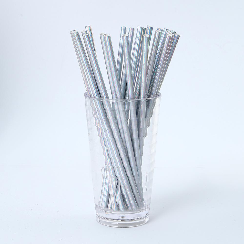 Biodegradable Thickened Colored Paper Straws for Parties