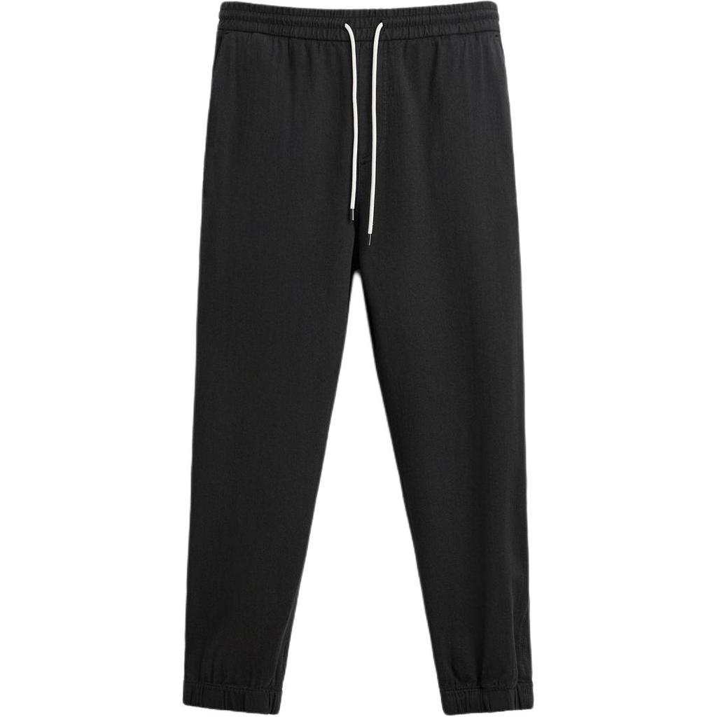 Zara Comfortable Solid Color Simple Versatile Casual Pants Men bottoms Black 4758635-800