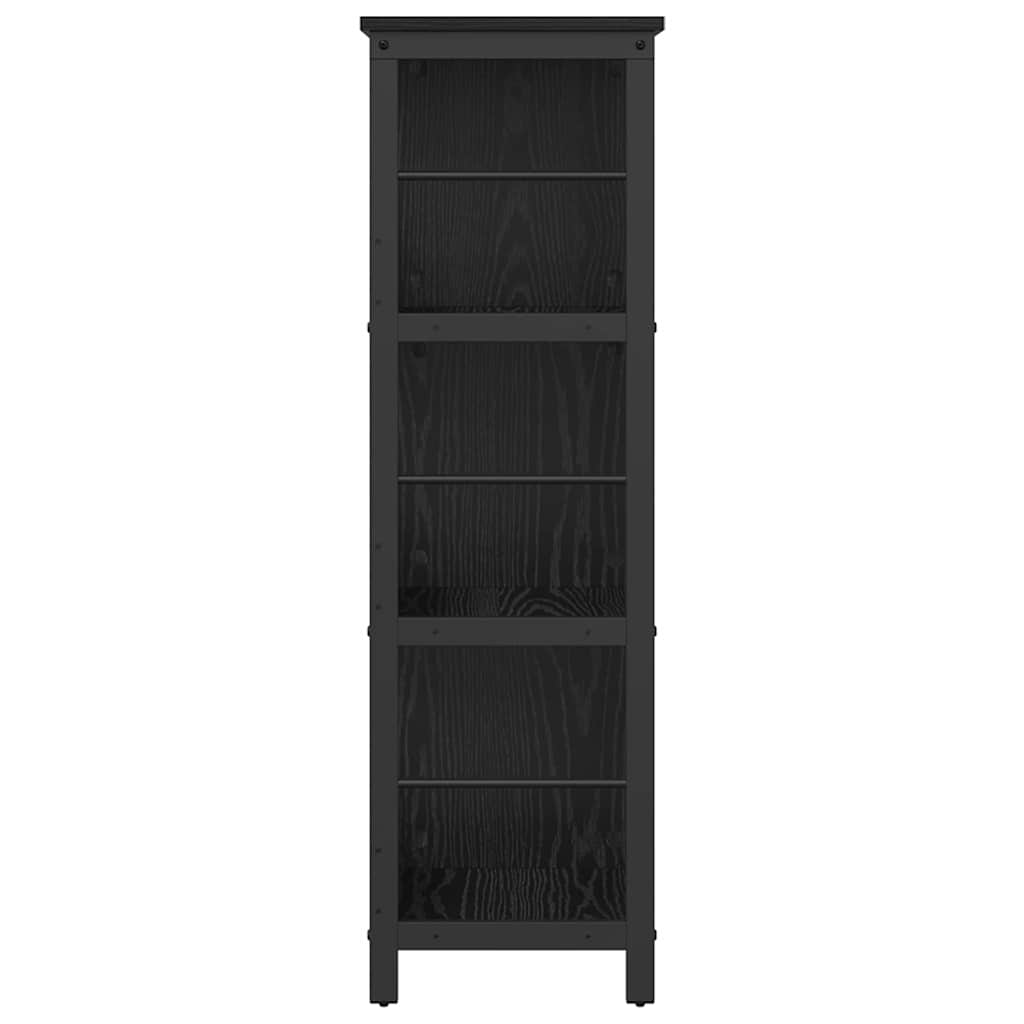 Bookshelf Black Oak Effect 102 x 32 x 104.5 cm