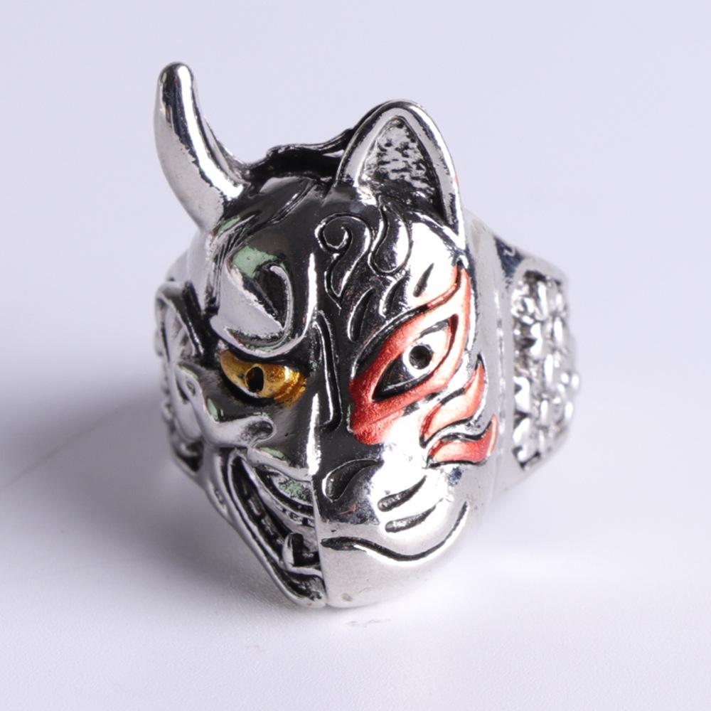 Prajna Maskring Herr Asymmetrisk Mask Retro Kreativ Ring