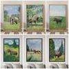 Watercolor Wild Animals Nature and Animal Floral Botanical Canvas Wall Art Print Classical Museum Artwork Home Decor