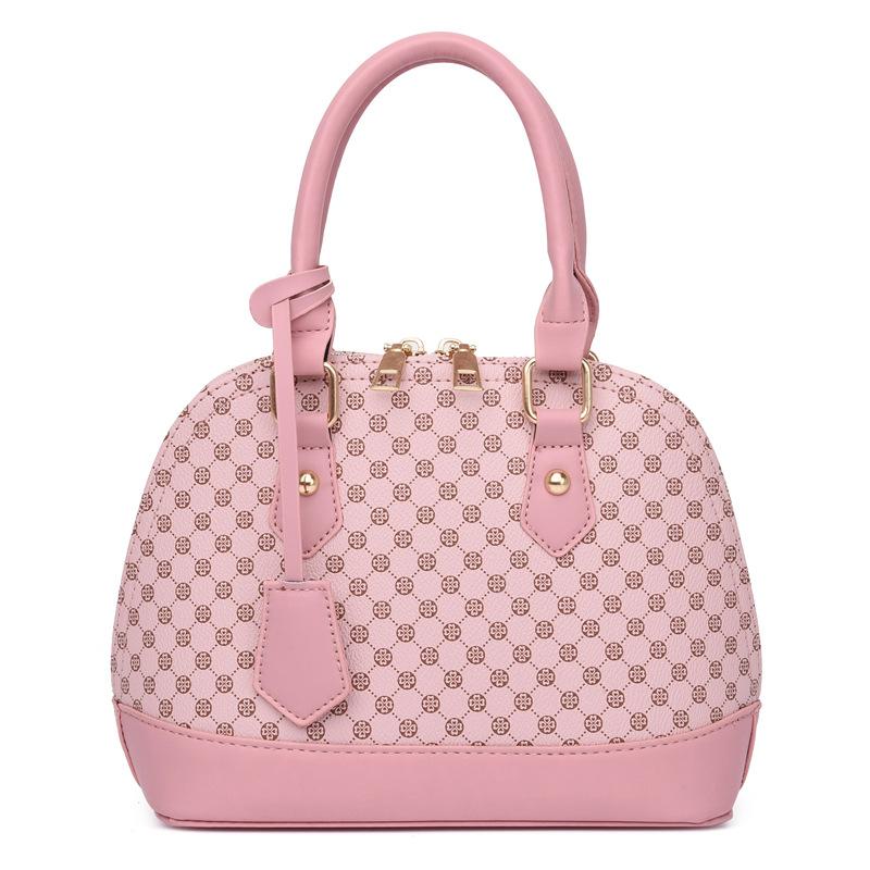 Rhombus embroidered women's bag oval shell bag large capacity portable shoulder bag oblique span bag