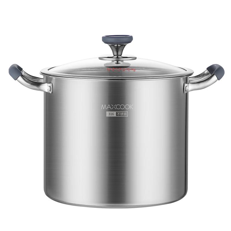 MAXCOOK 316L Stainless Steel Composite Bottom Stockpot 24cm