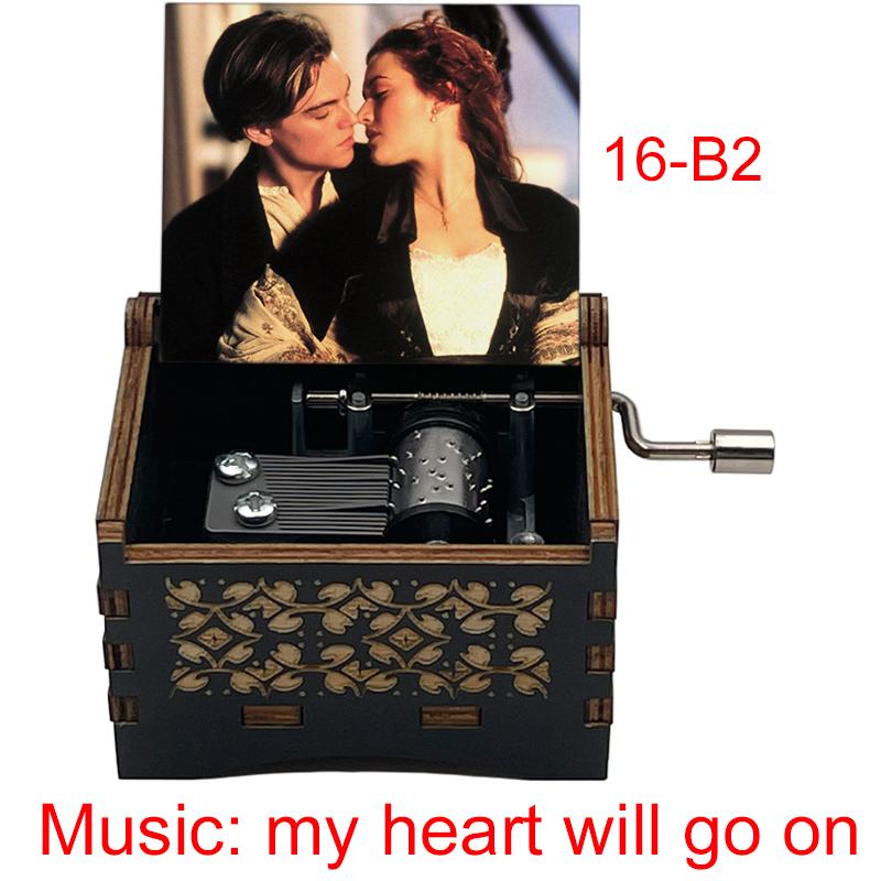 Titanic Classic Love Romantic Movie My Heart Will Go On Wooden Music Box 18 Note Melody Couple Girlfriend Anniversary Gift 3