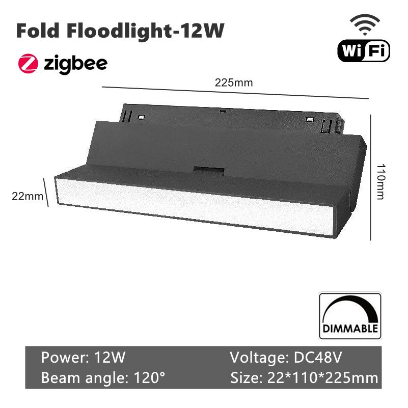 Zigbee Smart WiFi Magnetic Track Lights LED DC48V Dimmable Spotlight Tuya App Alexa Google Assistant Voice Control Rail Lamp