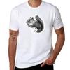 Cute Squirrel Munching TShirt Breathable Mesh Panel TShirt