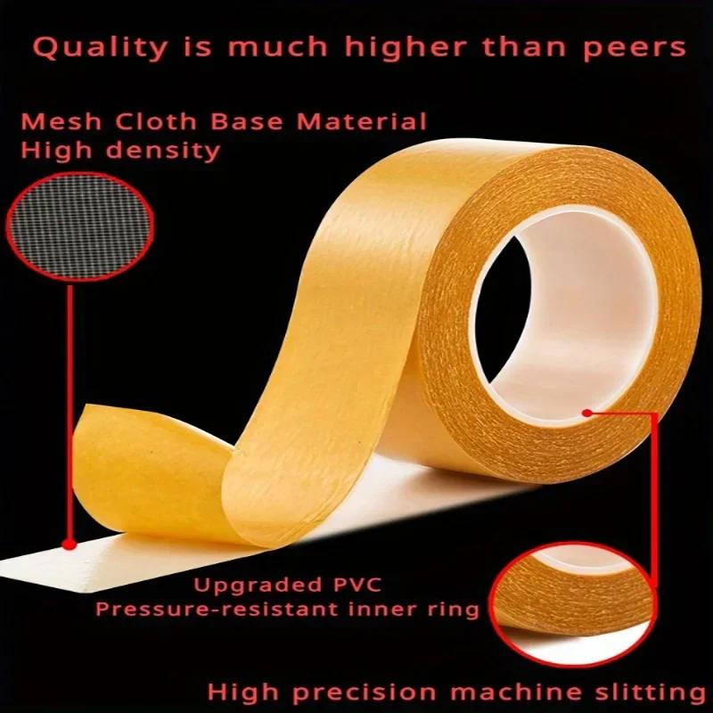 Fixation Bookbinding Extra strong Double Sided Adhesive Tape Thin Super Strong Heavy Mesh Waterproof Powerful Grid Carpet Tape
