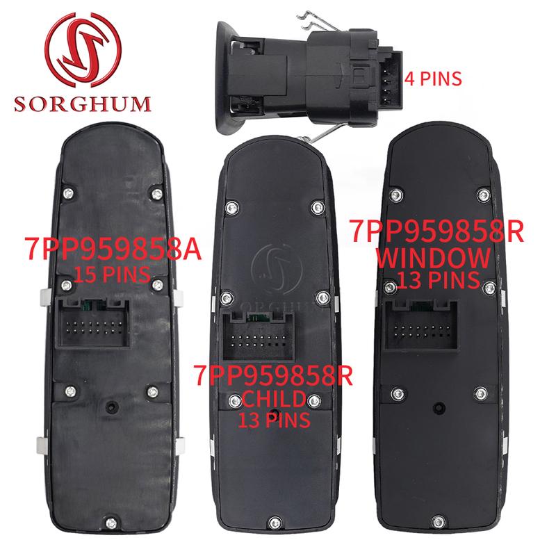 SORGHUM 7PP959858A 7PP959855BDML 7PP959858R M Child Power Window Switch For Porsche Panamera 970 Cayenne 92A Macan 95B 7PP959858