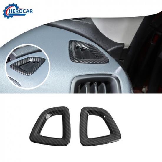 Side Air Vent Outlet Cover Trim Decor For Chevrolet Colorado/GMC Carbon Fiber