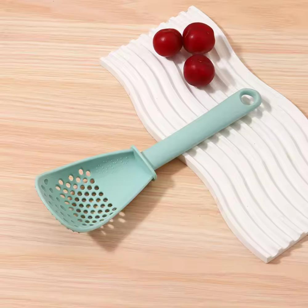 Kitchen Multifunctional Cooking Spoon Food Strainer Rice Scoop Potato Masher Baby Food Tool For Home Kitchen Daily Use