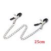 Metal Nipple Clamps with Chain Clips Flirting Teasing Sex Flirt Bondage Slave Bdsm Nipples Stimulation Fetish for Men Women Gay