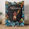 1pc, Moana-Inspired Home Decor: A Cozy Disney Moana Flannel Throw Blanket Perfect Gift for Bedroom, Living Room, Travel, Camping, Car