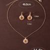 Drip oil color matching pattern design trendy exquisite jewelry set