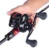 Kombinace rybářského prutu a navijáku 1,8 m/2,1 n Baitcasting Rybářský prut s 17+1 BB baitcasting navijákem pro cestovní rybaření