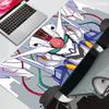 Large Mouse Pad Mobile Suit Gundam Carpet Laptop Pc Gamer Keyboard Mat XXL Mousepad Edge White Tassel Rubber Table Mat