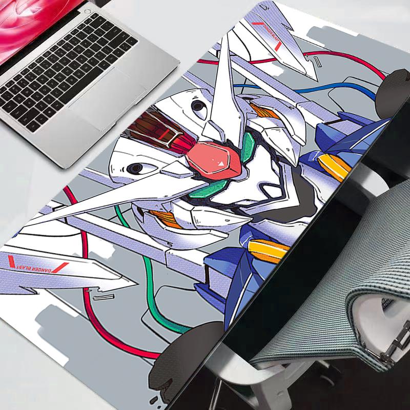 Large Mouse Pad Mobile Suit Gundam Carpet Laptop Pc Gamer Keyboard Mat XXL Mousepad Edge White Tassel Rubber Table Mat