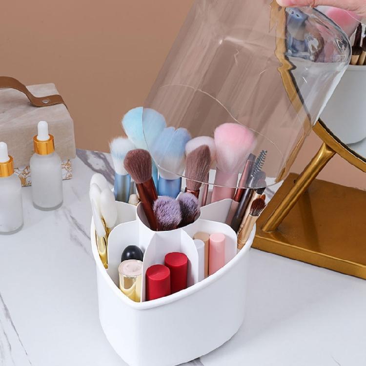 Makeup Brush Holder Organizer 360° Rotating Pen Holder Desktop Storage Cup