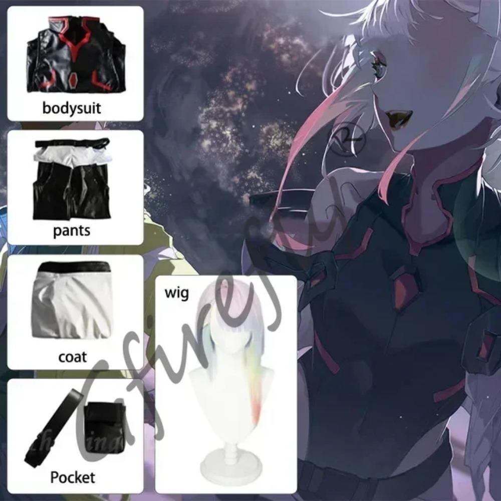 Lucy Cyberpunk Cosplay Anime Cyberpunk: Edgerunners Lucy Cosplay Kostüm Sexy Rollenspiel Lucy Uniform Perücke Halloween Party Anzüge