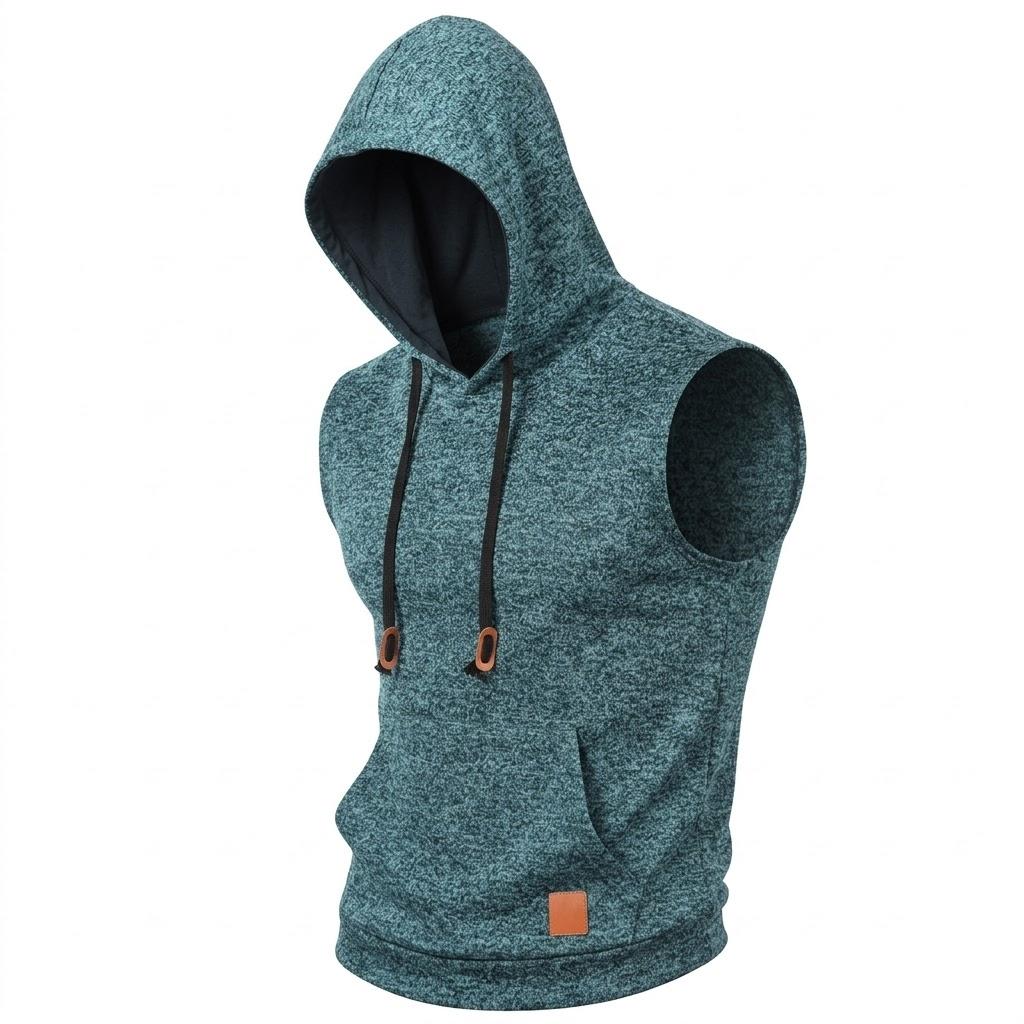 Mens Sleeveless Hoodie Lightweight Hooded Mens Sweatshirt Vest Workout Luxury Clothes Tank Tops