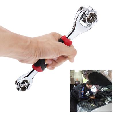Chiave a bussola dinamometrica rotativa 8-19mm multifunzione a 360° 48 in 1 per riparazione auto mobili
