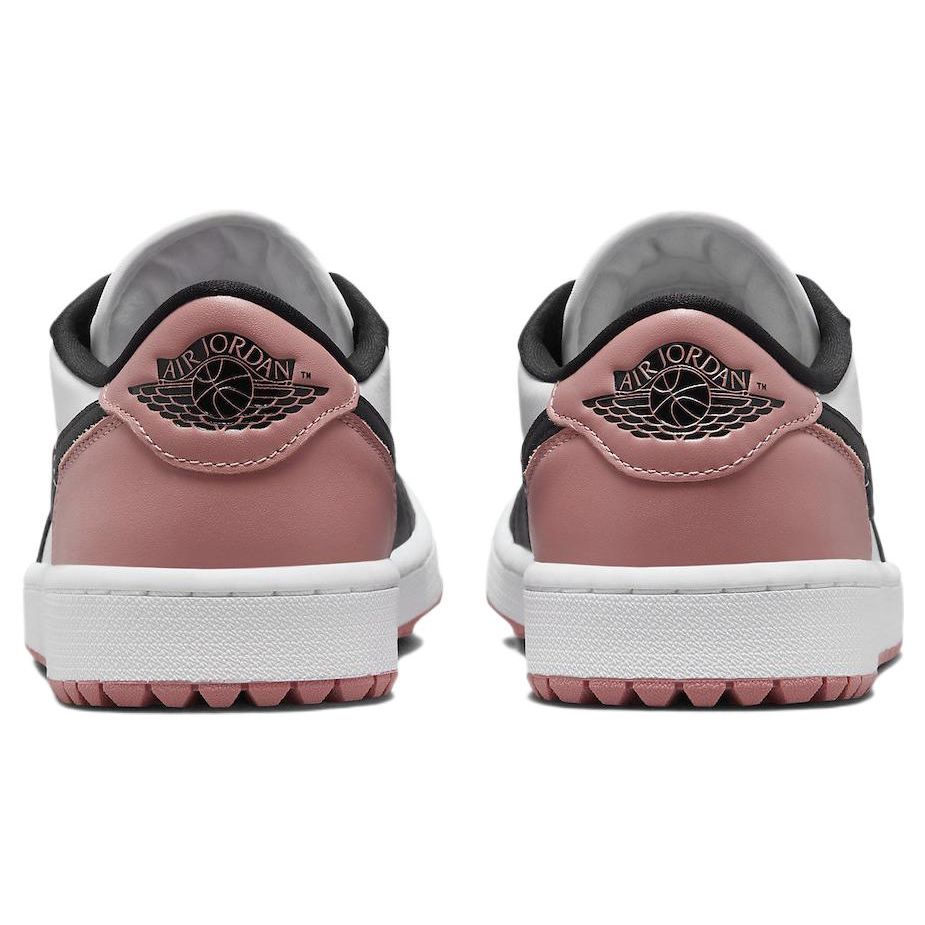 Air Jordan 1 Low Golf Rust Pink Unisex Sneakers White Black DD9315-106