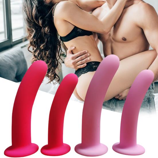 Butt Plug Strong Suction Cup Waterproof High Toughness Non-breakable Flirt Silicone Anal Plug Masturbation Sex Adult Product for Indoor