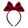 Damen Samt Rotes Schleifen Stirnband: Neujahr & Weihnachten 2024