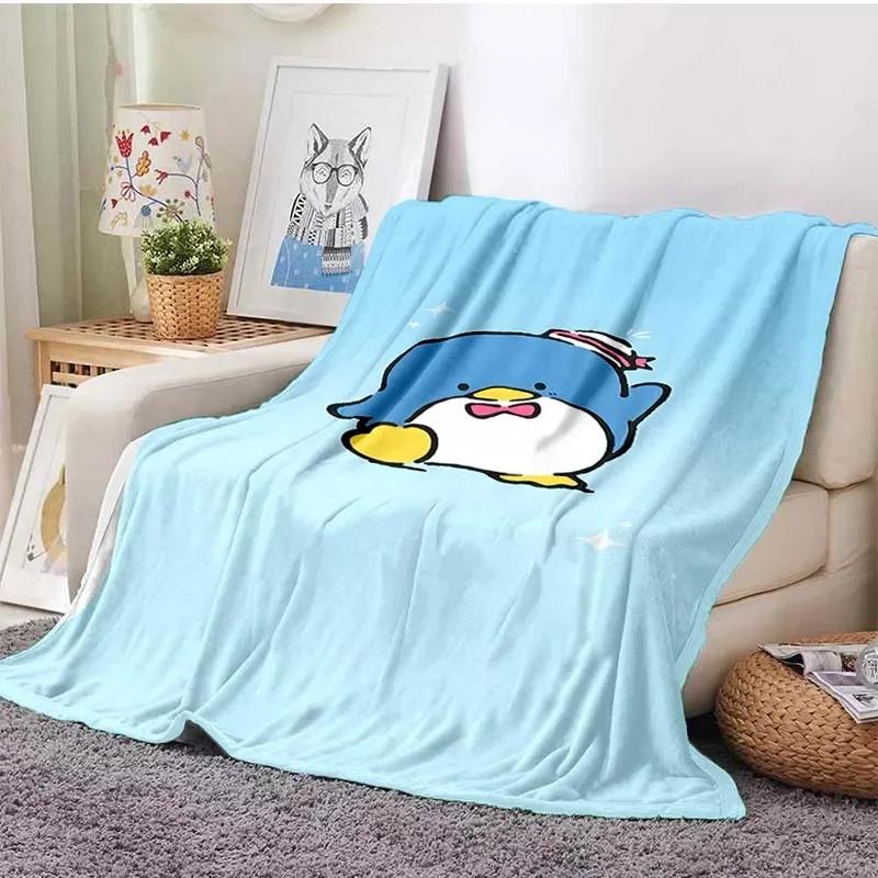 6 Sizes Tuxedo Sam Blanket Japanese Style Soft Flannel Throw Fluffy Bed Comfortable Home Four Season Warm Blanket Baby Gift