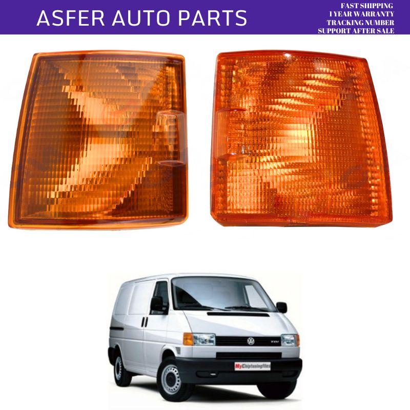 Turn Signal Indicator Light Left and Right, Set of 2, Side, Yellow for Volkswagen Transporter T4 (1991-2004) OEM 701953050 701953049