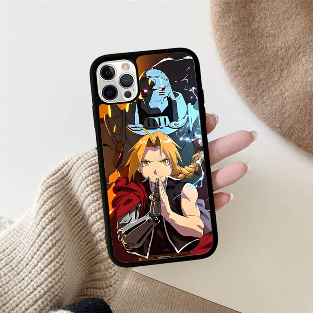 Anime F-Fullmetal A-Alchemist Handyhülle Für IPhone 17 16 15 14 13 Plus 12 11 Pro Max PC+TPU Hüllen Rückseite
