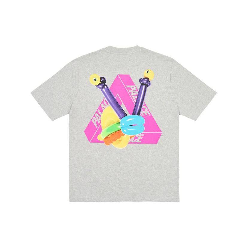 

Palace Tri Twister T-Shirt Grey Marl Unisex Tops P24TS225