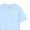 Skechers Colorful Casual Series Solid Color Breathable Sports Short Sleeve T-Shirt Unisex Tops Sky-Blue L122U166-0147