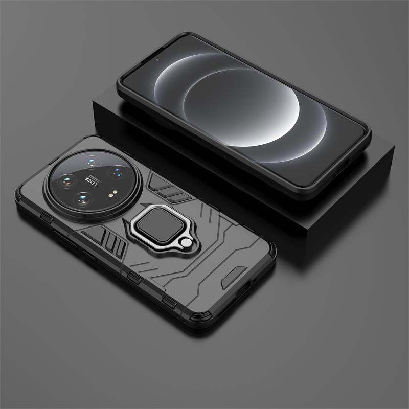 

For Xiaomi Mi 14 Ultra 5G Case Shockproof Armor Phone Case For Xiaomi Mi14 Ultra mi 14ultra 6.73 Magnetic Ring Stand Back Cover For Mi 14 Ultra