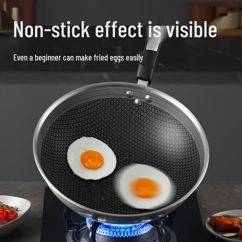 COOKER KING 304 Stainless Steel Non-stick Wok