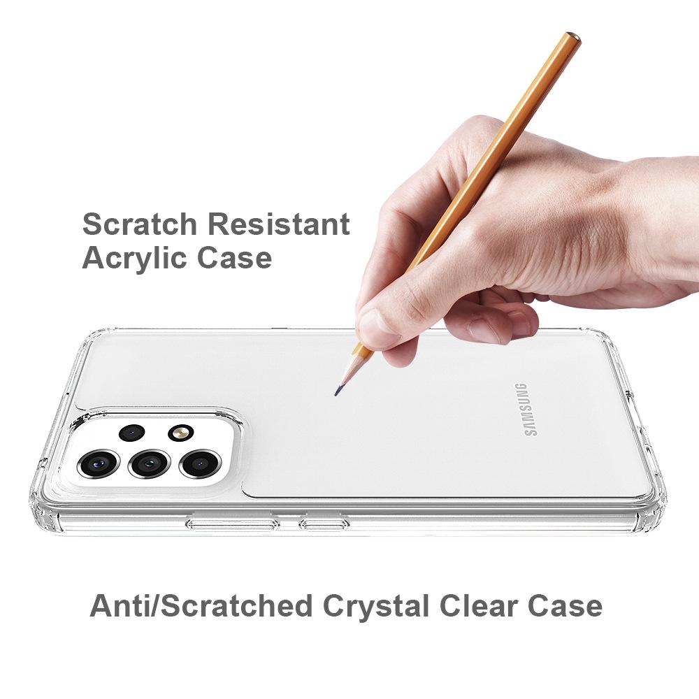 Suitable for Samsung A13, A23, A33, A53, A73 Crystal Clear Acrylic Transparent Phone Case