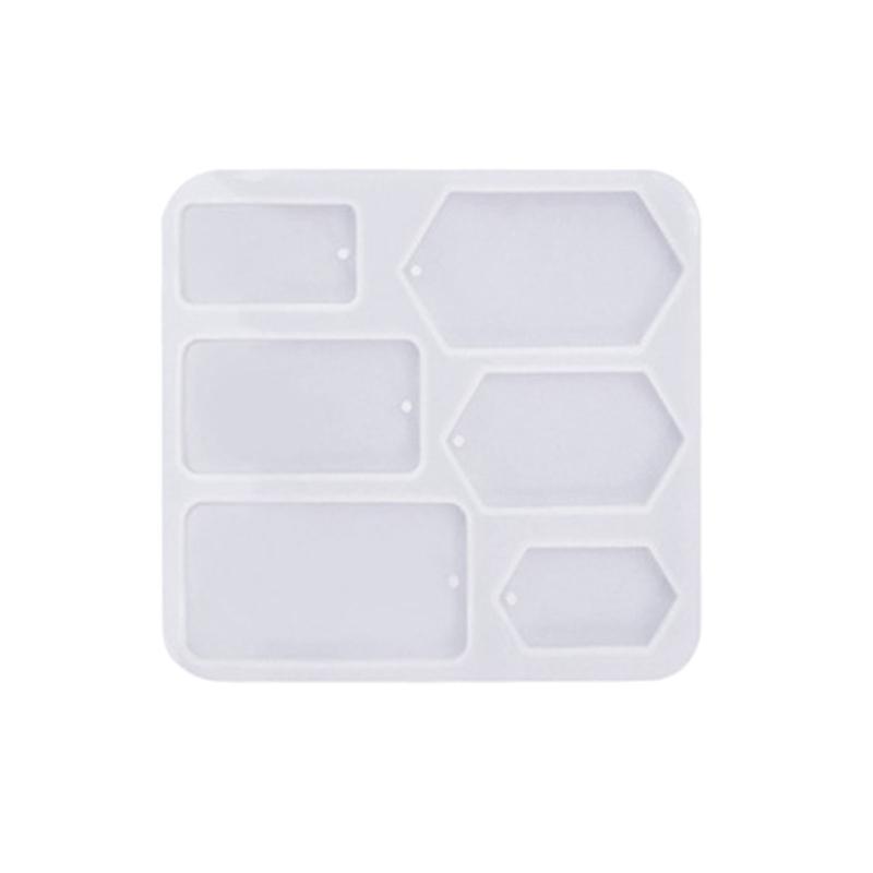 Diy Crystal Epoxy Mold Earrings Jewelry Mold Hanging Pendant Decoration Multiple Styles Round Oval Mirror Silicone Mold