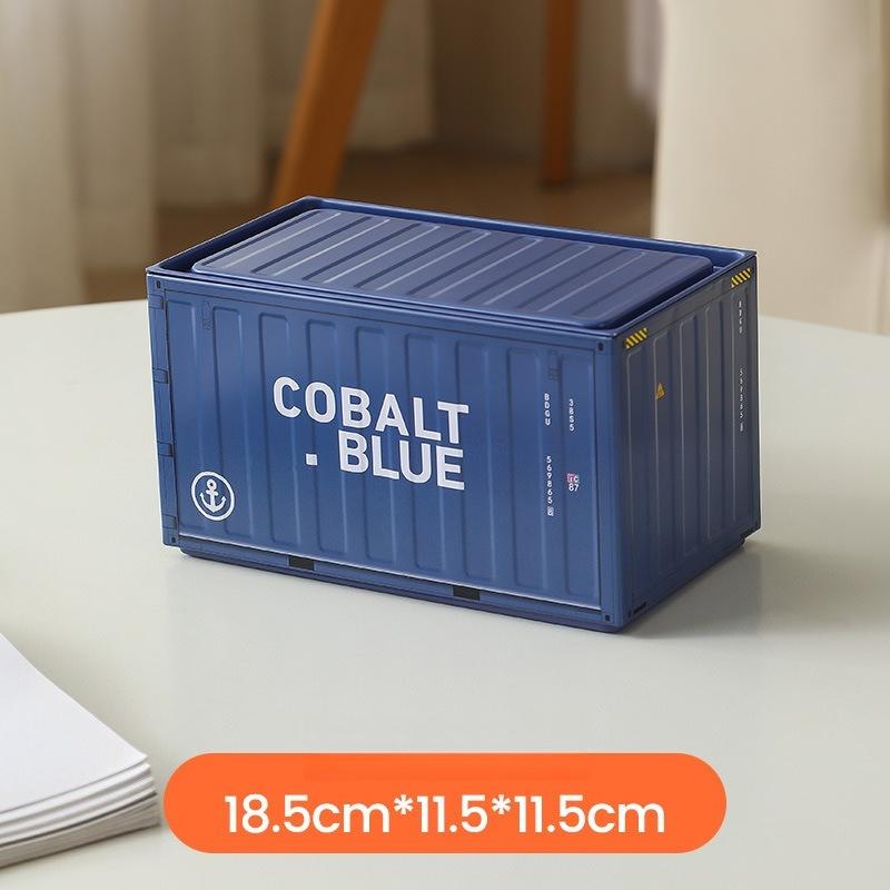 1pc Industrial Style Container Iron Tissue Box Storage Box, Creative Container Tissue Box for Home Living Room Simple Decoration, Holiday Gift