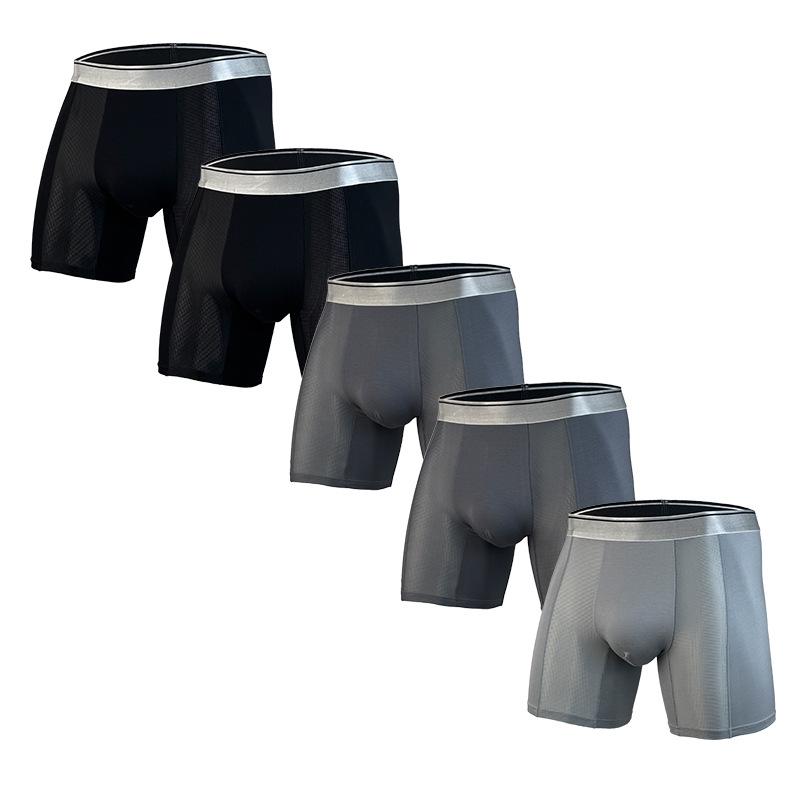 Breathable Men's Boxer Briefs To Prevent Testicular Dampness - Mesh Sports Viscose, Loose Fit