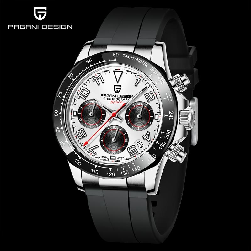 Pagani Design Sport Wristwatch For Man Top Brand Stainless Steel Waterproof Clocks Men Watch Military Quartz WristWatch