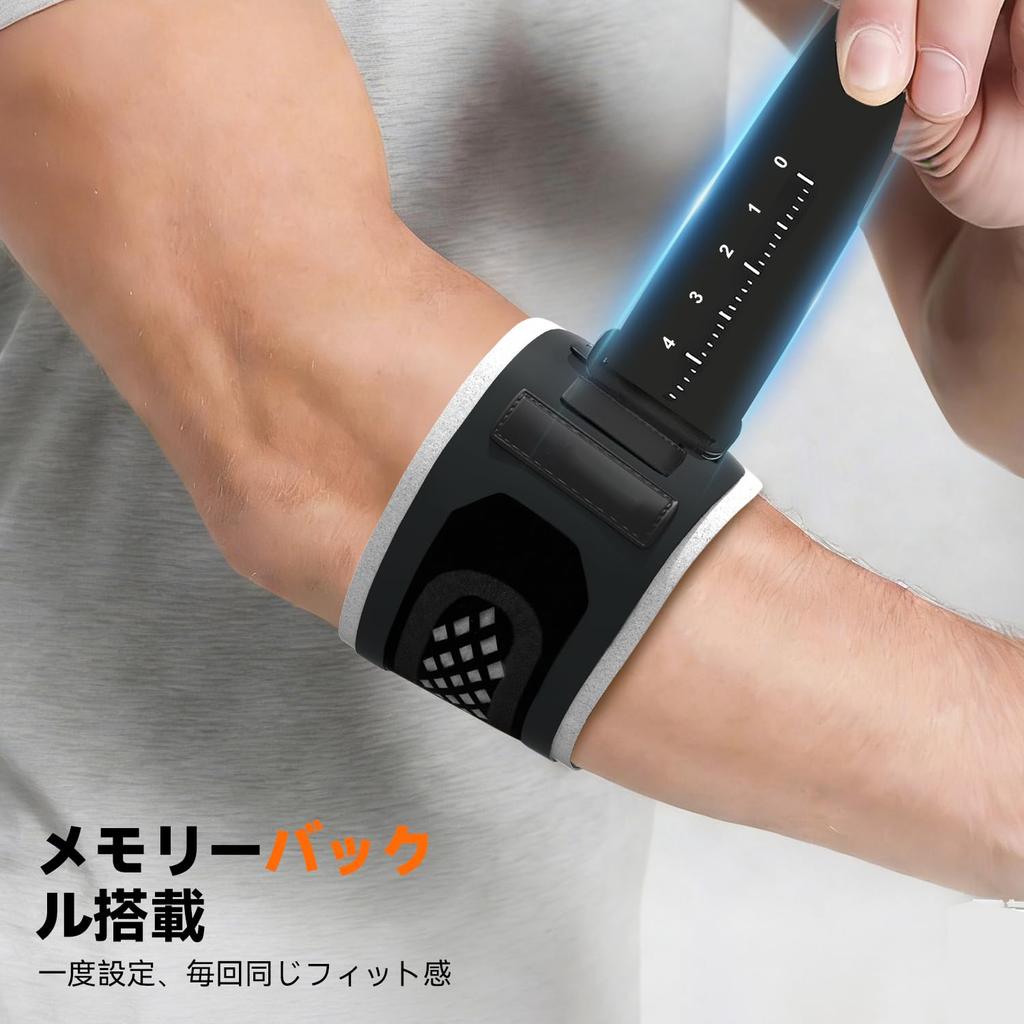 Adjustable Elbow Support for Golf and Air Cushion Compression Lightweight Sports Elbow and for Everyday Use and Exercise and Size M Single Item