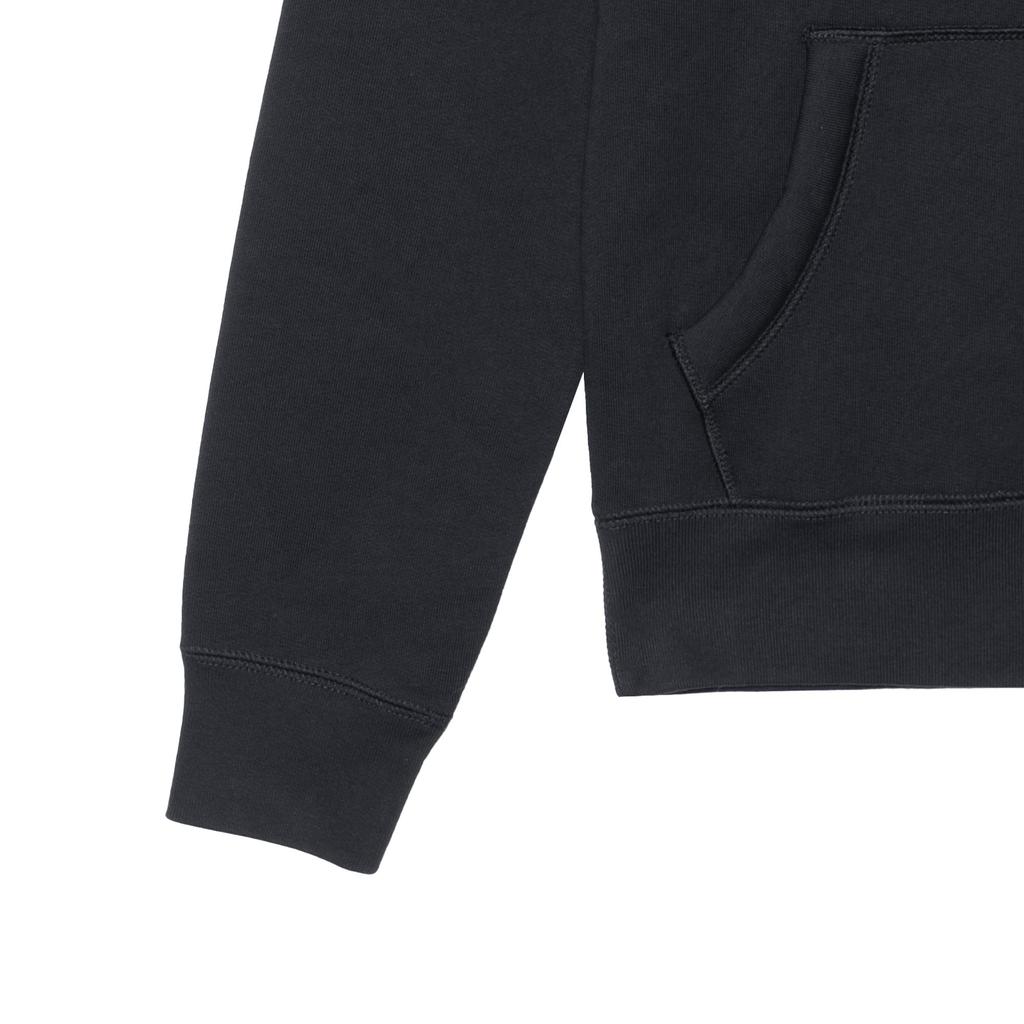 Burberry FW20 Solid Color Fleece Lined Casual Hooded Pullover Long Sleeved Sweatshirt Men's Dark Blue 80362851