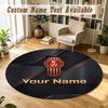 Round Rug Custom NameKenworth Pattern Non Slip Carpet Home Floor Decor