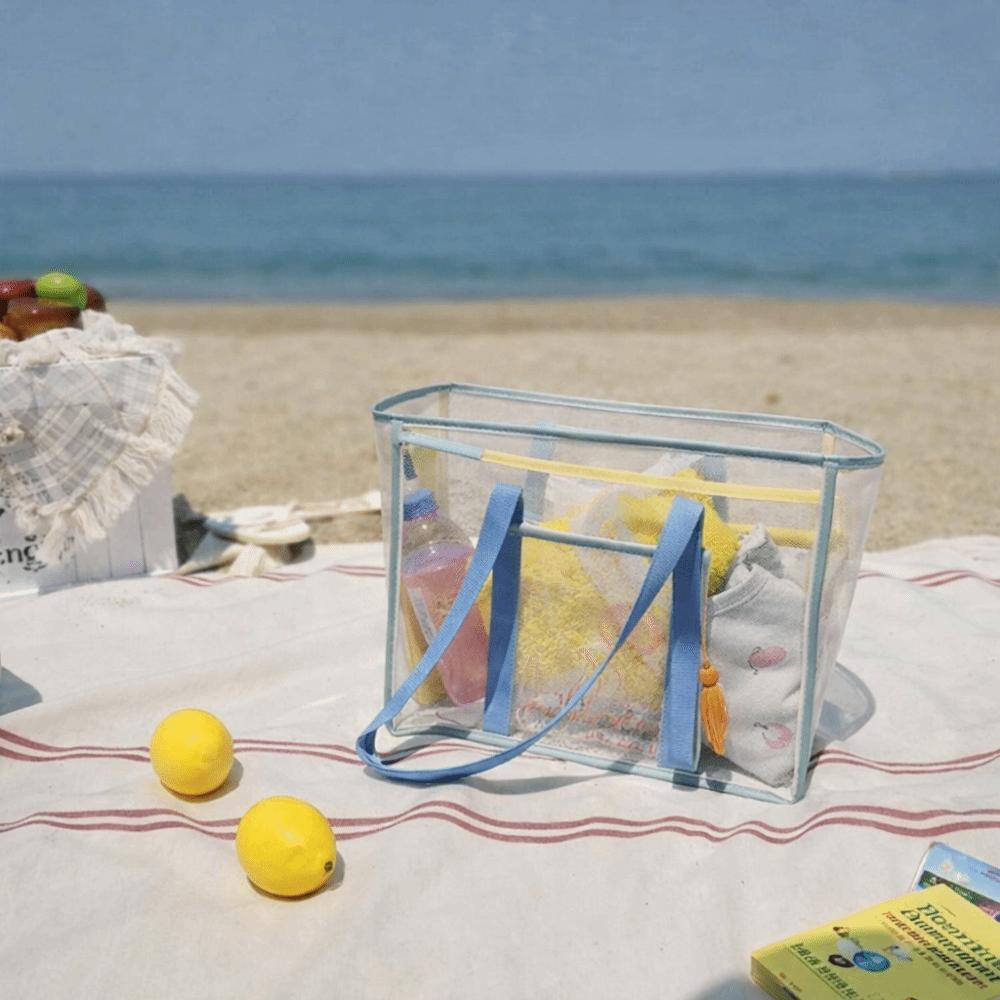 Waterproof Design Transparent Beach Bag Transparent PVC Storage Bag  Fitness Swimming