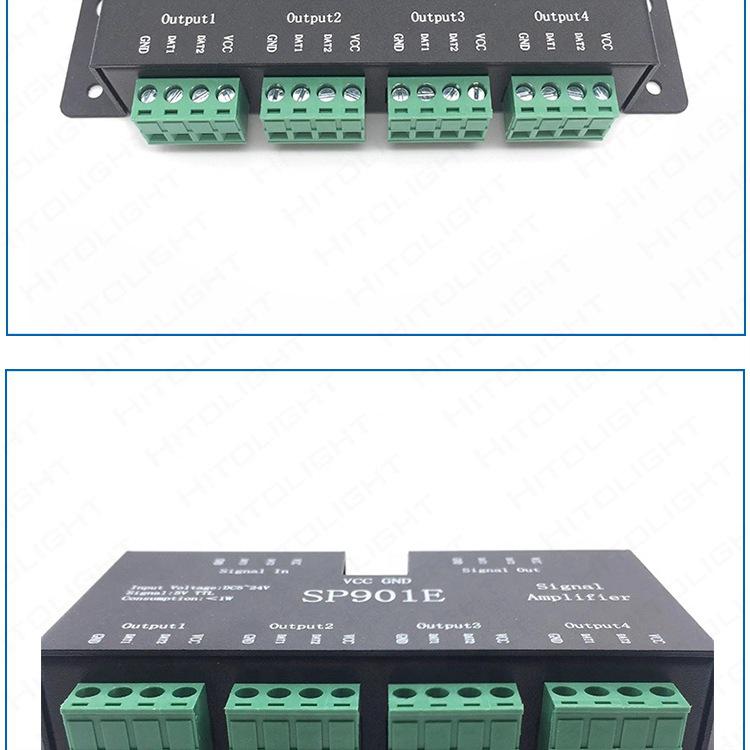 Kilai Deng Dream Color LED Strip SPI Signal Amplifier Controller SP901E