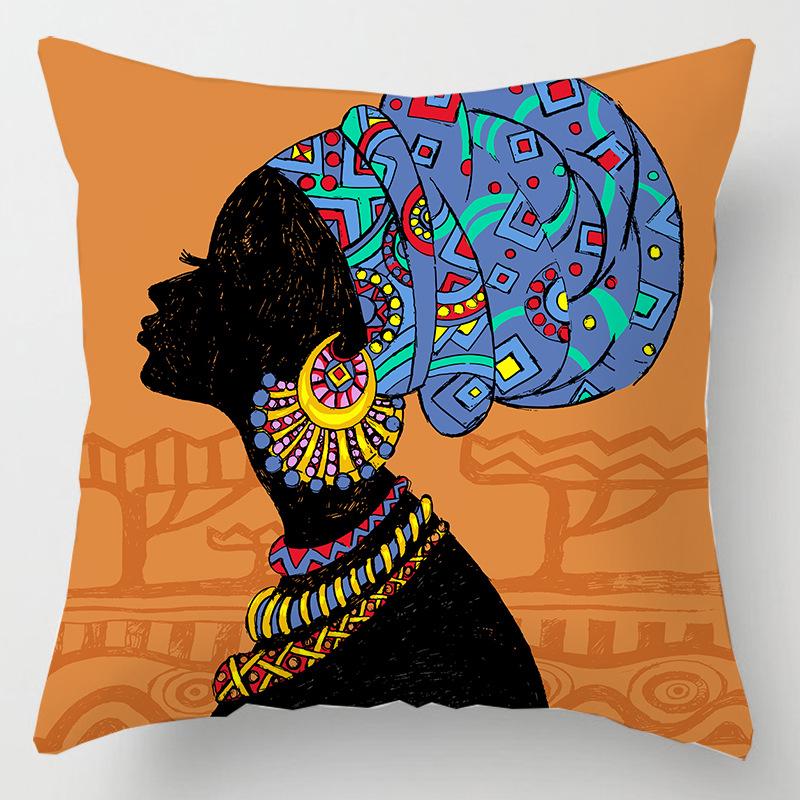 African Life African Women Abstract Painting Decoration Cushion Cover Home Decoration Pillowcase Exotic Pillowcase